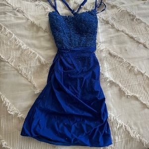 Royal blue dress